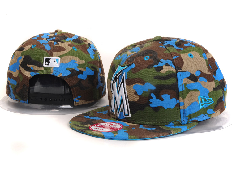 MLB Miami Marlins NE Snapback Hat #23